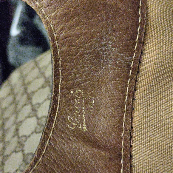 GUCCI "GG" Web 80's "Sherry Line" Hand Bag - Picture 2 of 10